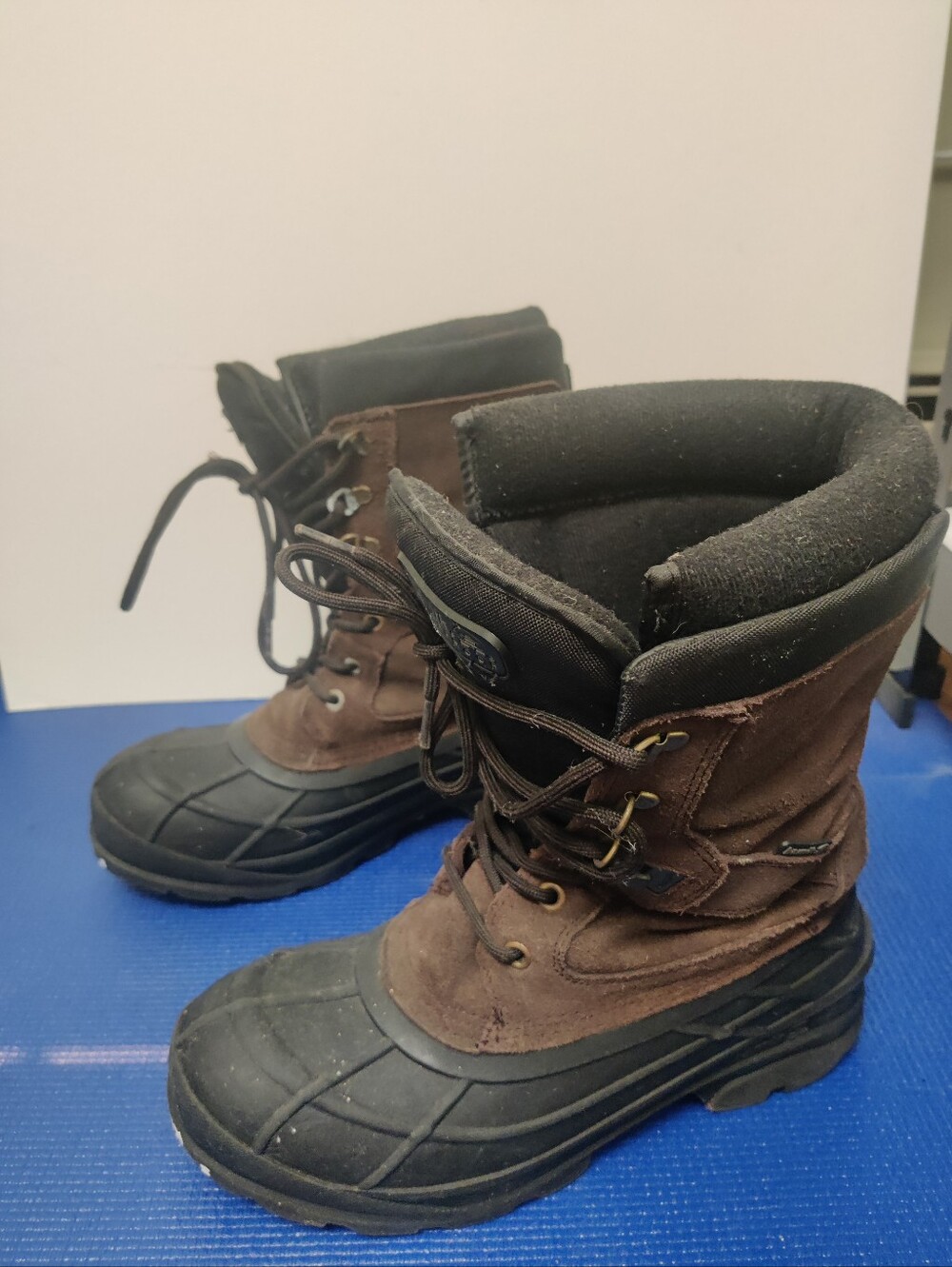 Kamik Brown and Black Waterproof Men's Snow Boots